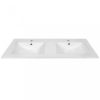 Primo 120 komplett fürdőszoba bútor tükörfényes fehér-sonoma tölgy színben