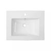 Primo 60 alsó fürdőszoba bútor mosdóval tükörfényes fehér-rauna szil színben