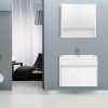 Primo 60 alsó fürdőszoba bútor mosdóval tükörfényes fehér színben