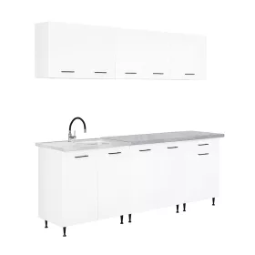 Primo 220 konyhabútor fehér, chromix munkalappal