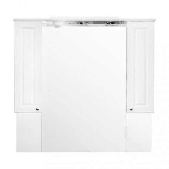 Rómeó fürdőszoba bútor felsőszekrény 105 cm, magasfényű fehér színben