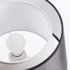 ESPLANADE asztali lámpa átlátszó fekete/fehér króm 230V E27 42W