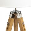 ALVIS állólámpa  bambusz/króm 230V E27 28W