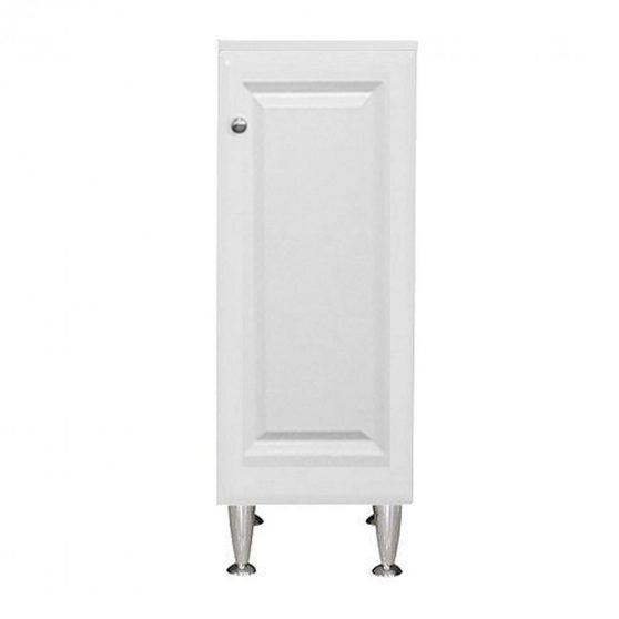 Rómeó alacsony szekrény 30 cm 1 ajtós, magasfényű fehér színben, jobbos