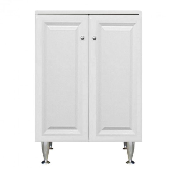 Rómeó alacsony szekrény 60 cm 2 ajtós, magasfényű fehér színben