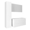 Róma 30 magas fali szekrény 2 ajtóval matt fehér színben