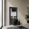 Roya Delano 082B falba építhető WC tartály szett fekete