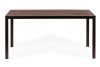 6 személyes kerti asztal 156x78 cm polywood barna