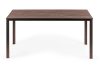 6 személyes kerti asztal 156x78 cm polywood barna
