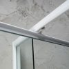 AMICO zuhanyajtó fehér profil/transzparent üveg 70x185 cm