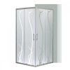 Spirit Bamboo 90x90 cm szögletes zuhanykabin, zuhanytálca nélkül