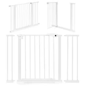   Biztonsági korlát 74-105 cm lépcsőkhöz és ajtókhoz acél fehér