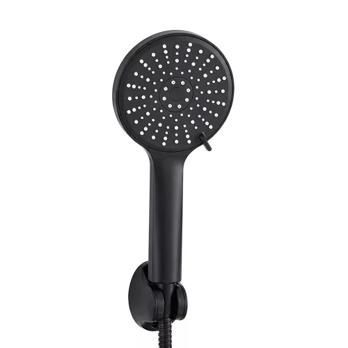 Lili 5 funkciós kézizuhany tömlővel tartóval fekete