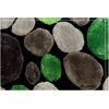 Szőnyeg, zöld-szürke-fekete, 140x200, PEBBLE TYP 1
