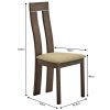 Fa szék, bükk merlot-barna anyag, DESI