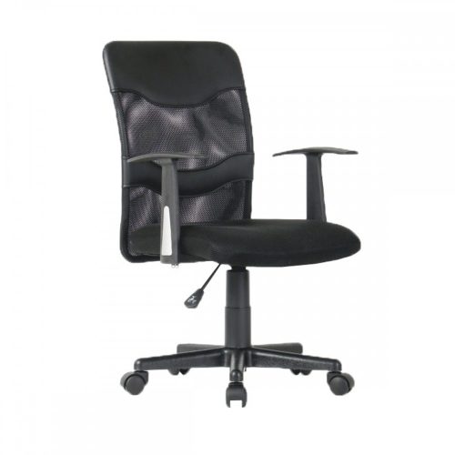 OBALA Irodai szék, szitaszövet fekete-műanyag