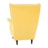 Füles fotel, sárga-wenge, RUFINO