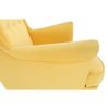 Füles fotel, sárga-wenge, RUFINO