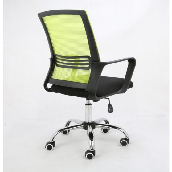 APOLO Irodai szék, hálószövet zöld-szövet fekete