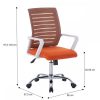 CAGE Irodai szék, fehér-narancssárga
