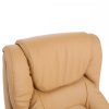 TULON Irodai szék, barna-camel-ezüst