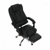 TICHON NEW Irodai szék kihúzható lábtartóval, fekete