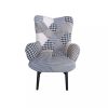Dizájnos fotel, szövet patchwork, PEPITO NEW TYP 4