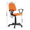 TAMSON Irodai szék, narancssárga-fekete