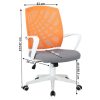 VIDAL Irodai szék, narancssárga-szürke-fehér