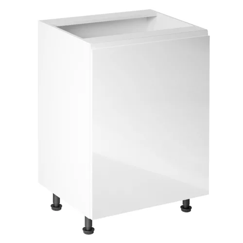 Alsó konyhaszekrény 1 Ajtós fehér korpusz szurke front