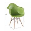 Fotel, bükkfa + zöld, DAMEN NEW