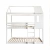 ATRISA Montessori emeleteságy, fehér, 90x200
