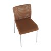 ALTAN Irodai szék, barna/króm