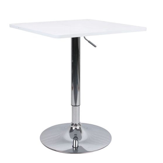 FLORIAN 2 NEW Bár asztal állítható magasságú, fehér