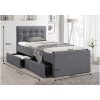 VISKA NEW Modern ágy, szürke, 90x200