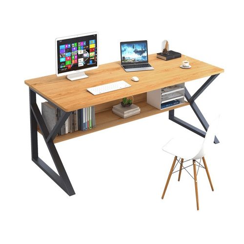 TARCAL 80 Polcos íróasztal, bükkfa/fekete