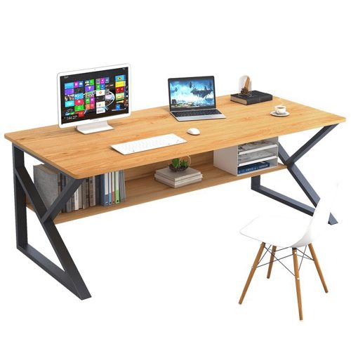 TARCAL 100 Polcos íróasztal, bükkfa/fekete
