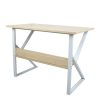 TARCAL 140 Polcos íróasztal, természetes tölgyfa/fehér