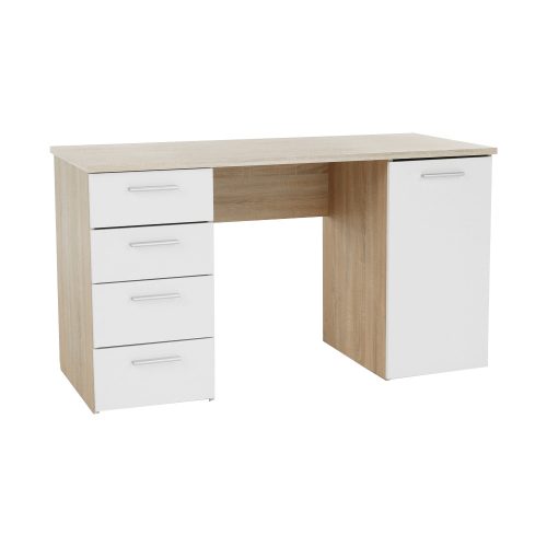 EUSTACH íróasztal, tölgy sonoma/fehér