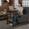 Mobil laptopasztal, fotelhez rögzíthető, fekete