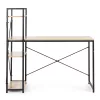 Íróasztal 120x60 cm 3 Polccal Loft Stílus