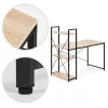 Íróasztal 120x60 cm 3 Polccal Loft Stílus