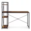 Íróasztal 120x60 cm 3 Polccal Loft Stílus