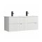 Trent 120 alsó fürdőszobabútor kerámia mosdóval 4 fiókos, fehér