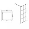 Tino walk-in zuhanyfal Easy clean bevonattal 120x195 cm