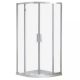 Aquarius íves zuhanykabin zuhanytálca nélkül 80x80 cm Easy Clean bevonattal