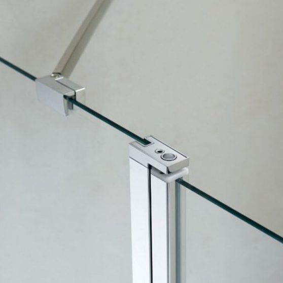 Triton 80x120 cm aszimmetrikus zuhanykabin zuhanytálca nélkül Easy clean bevonattal