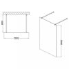 Astro Walk-in zuhanyfal Easy clean bevonattal 120x190 cm