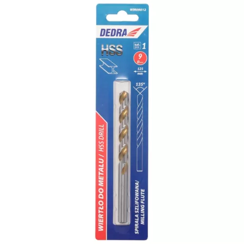 Fémfuró 1 db, HSS, DIN338, 9,0x152mm