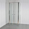 Saloon B11 Clear falsíkra szerelhető szögletes nyílóajtós zuhanykabin, állítható méretekkel zuhanytálca nélkül